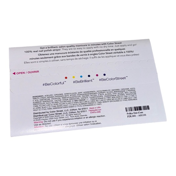 Color Street POLKA DOT-COM Clear Overlay Black & Clear Polka Dots Nail Set - Picture 4 of 7